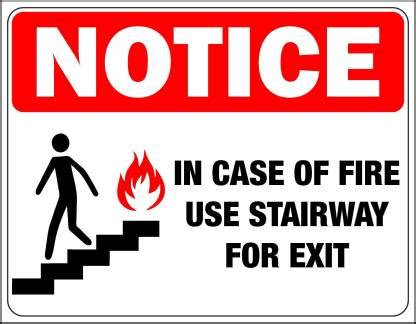 Craft Qila Stairway in use Emergency Sign Price in India - Buy Craft ...