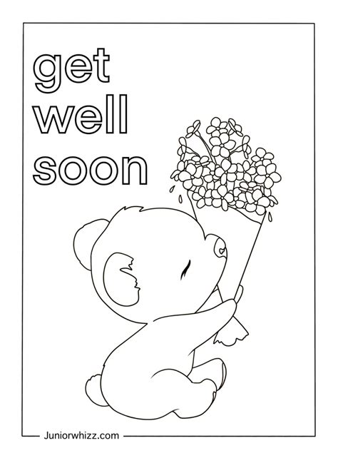 Printable Get Well Coloring Pages