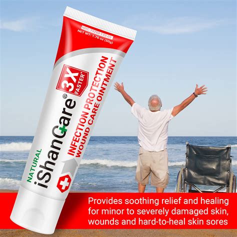 iShanCare Wound Care - 3X Faster Healing First Aid Ointment, Natural ...