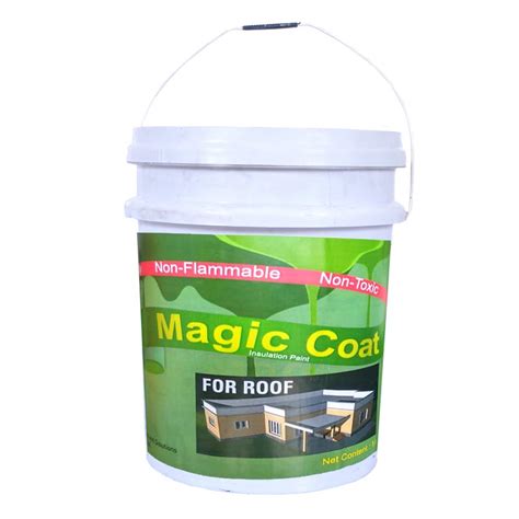Magic coat Heat Reflective Cool Paint, White Coat Finish 4L : Amazon.in ...