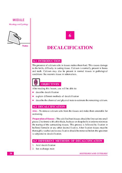 Lesson-06 - Good platforn - MODULE Decalcification Histology and ...