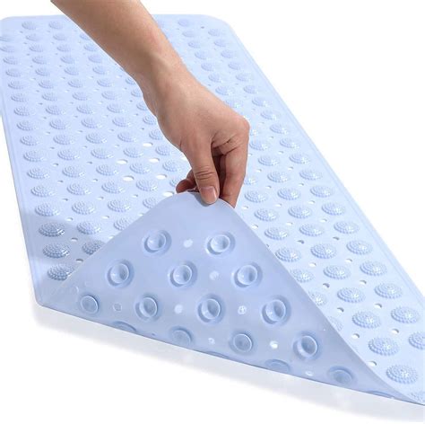 Buy VHKD PVC Bathroom mat Anti Slip Rectangle (Blue | 100 X 40) Online ...