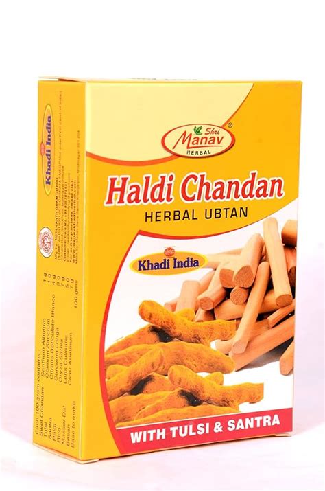 Shri Manav Herbal Haldi Chandan Herbal Ubtan With Tulsi And Santra For ...