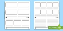 3 Panel Storyboard Template | Blank Template | Twinkl