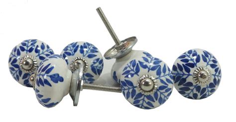 Decorative Ceramic Cabinet Knobs Drawer Kitchen Pulls Door Handle ...