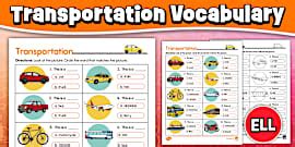 Transport Matching Worksheet - Twinkl