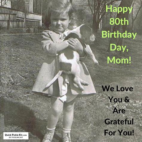 Happy 80th Birthday, Mom!