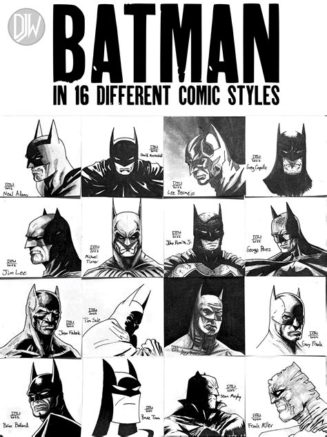 Batman Comic Book Sketches