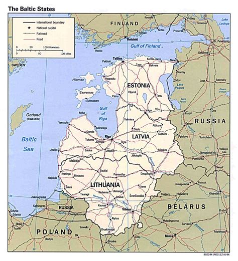 Maps of Baltic and Scandinavia | Detailed Political, Relief, Road and ...