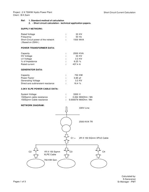 Image result for Example of Cable Short Circuit Calculation