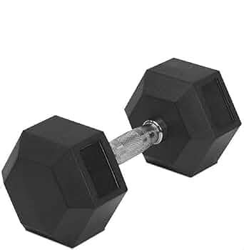 HRX 40 kg Professional Metal Integrated Ten Rubber Plates Set with 3 Ft ...