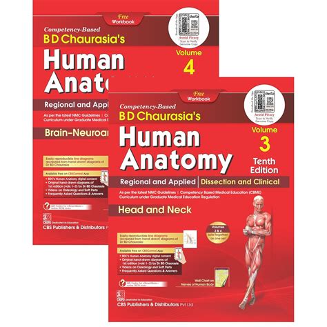 BD Chaurasia's Human Anatomy 10th Ed Vol 3 & 4
