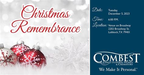 Christmas Remembrance, Combest Family Funeral Homes and Crematory ...