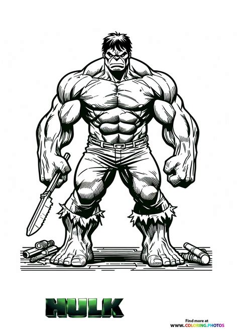 Free Coloring Pages Hulk