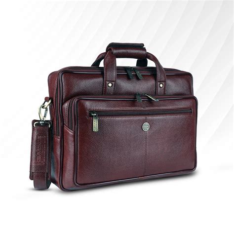 Genuine Leather Office Shoulder Bag, Fits 14-16" Laptop – Hammonds ...