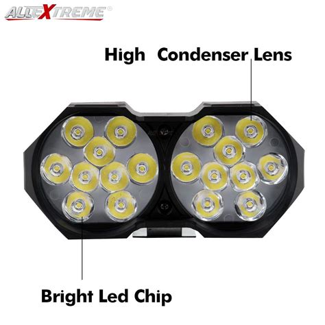 Allextreme EXF18LS 18 LED Fog Light Spot Beam Waterproof Heavy Duty ...