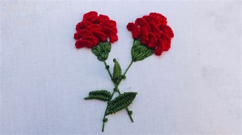 Image result for 3D Embroidery Carnation Tutorial