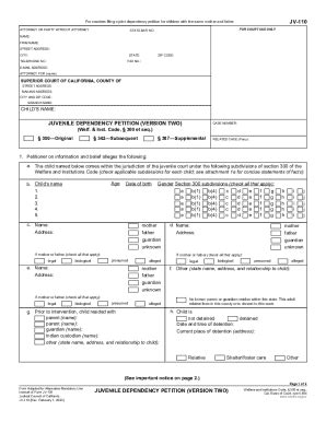 CA JV-110 2023-2026 - Fill and Sign Printable Template Online