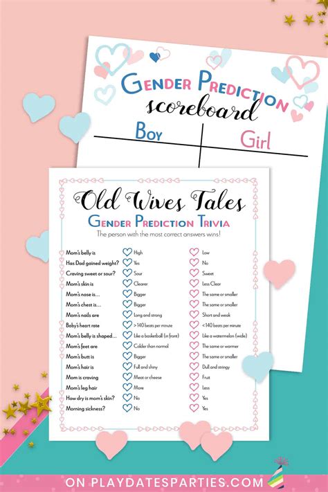 Baby Gender Reveal Games Printable Baby Shower Printable Games,