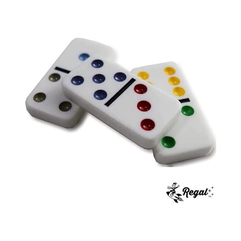 Buy Regal Games - Mexican Train Dominoes Game Set - Double 15 Colored ...