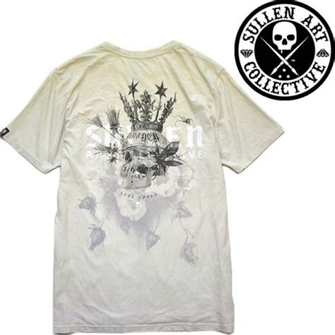 1点物 SULLENスカル骸骨タトゥーバックプリントTシャツ古着メンズXLレディースOKアメカジ90sストリート/スポーツMixビッグサイズ ...