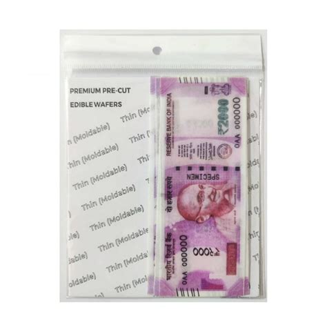 Edible Indian Currency 2000 Rupees Note