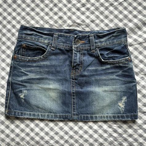 True religion denim mini skirt - Depop