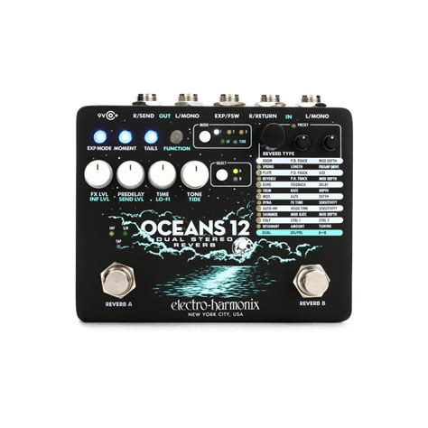 Electro-Harmonix Oceans 12 Dual Stereo Reverb Pedal – Stompbox.in