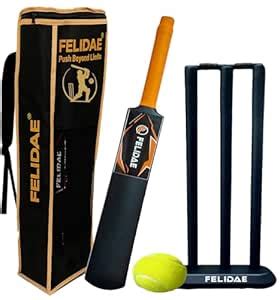 FELIDAE Size-3 Kids Plastic Cricket Bat Kit for 6–12 Years ...