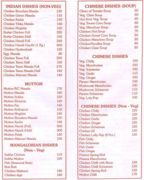 Menu at Royal Challenge Restaurant, Mira Bhayandar, 8R2V+4W6