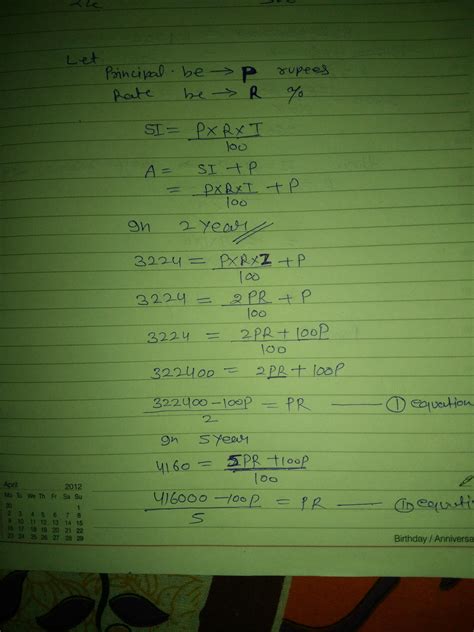 A sum of money lent at simple interest amount to rs 3224 in 2 years and ...