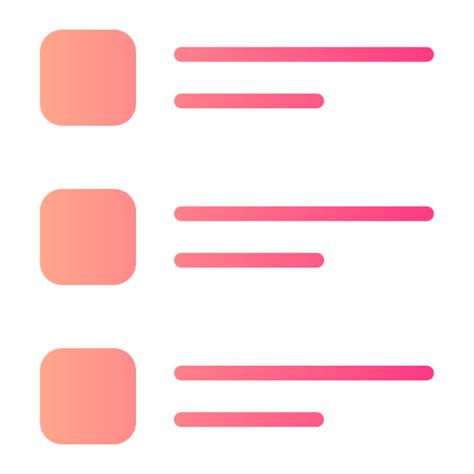 List - Free interface icons