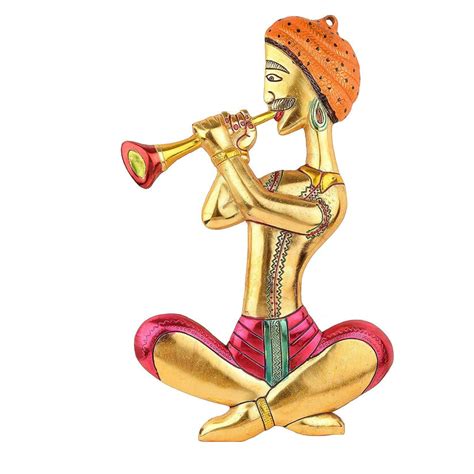 Rajasthani Multicolor Musicians Metal Wall Hanging – ArtyCraftz ...