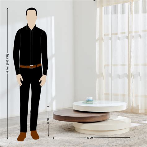 Buy Denver Swivel Tempered Glass Top Coffee Table - White from Home ...