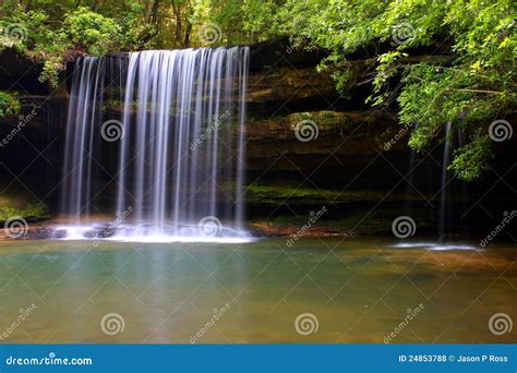 Upper Caney Creek Falls in Alabama Stock Photo - Image of outdoors ...