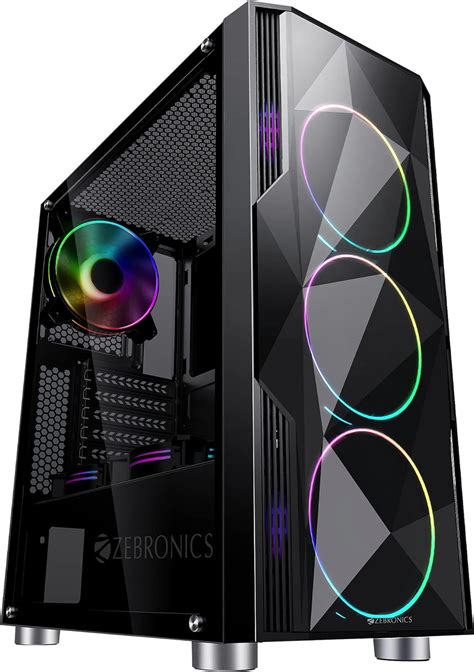 Amazon.in: Buy ZEBRONICS Zeb-Conjure Computer case/Gaming Cabinet with ...