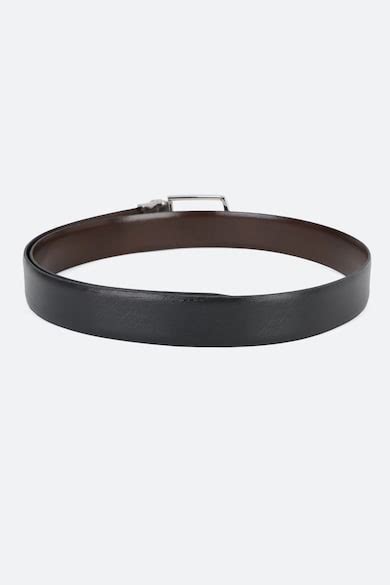 Buy Men Black Textured Genuine Leather Formal Belt Online - 742407 ...