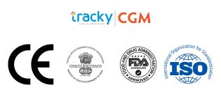 Tracky CGM Smart Glucose Monitor Starter Kit | Sensor & Transmitter ...
