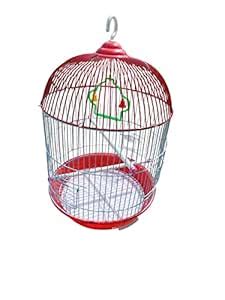 MAGPRE Round Metal Cage | for Budgies, Finches, Love Birds, Cocktails ...