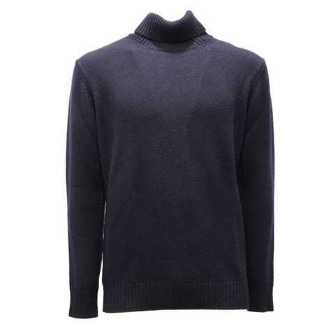 1528AL dolcevita uomo KANGRA man wool turtleneck sweater blue
