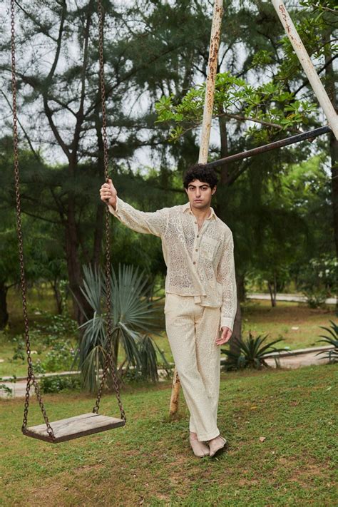 Beige Candy Crochet Unisex Co-ord Set – Khajoor