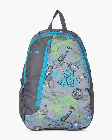 Buy Grey Wildcraft Graphic Print Backpack | AJIO