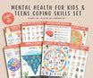 Mental Health Coping Skills Printable Bundle for Kids & Teens – MindSpace
