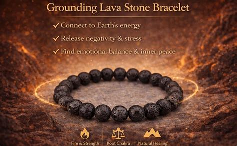Buy Exclusivekart Natural Lava Stone Bracelet 8MM Round Beads ...