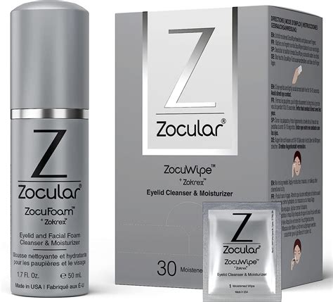 Amazon.com: Zocular - ZocuFoam Eyelid Cleanser and ZocuWipe Eyelid ...