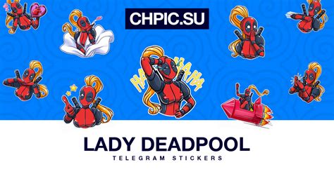 Lady Deadpool Telegram stickers