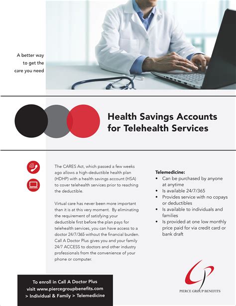 Health Savings Accounts for Telehealth Services • Pierce Group Benefits