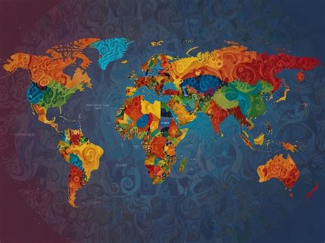 World Map Colored 的图像结果