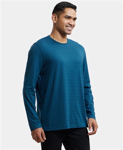 Buy Super Combed Supima Cotton Solid Round Neck Full Sleeve T-Shirt ...