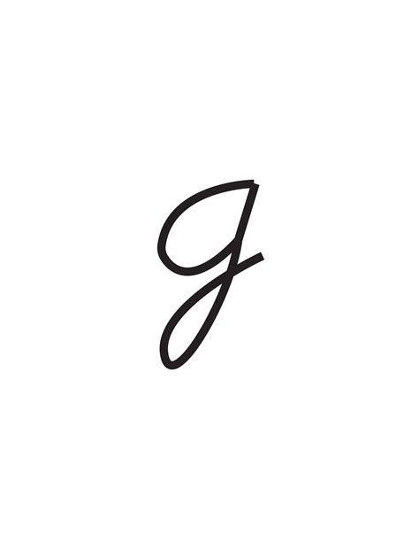 Cursive G Lowercase